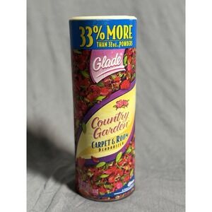 Glade Carpet Room Deodorizer Country Garden Powder 42 oz Discontinued 70%‎ Full